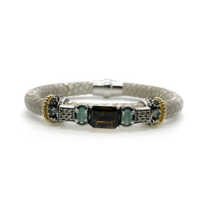 PULSERA TOP SILVER CUARZO FUMÉ - PU6922PF