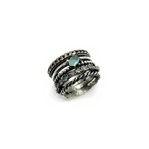 ANILLO TOP SILVER CALCEDONIA - AN7031P