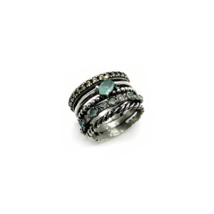 ANILLO TOP SILVER CALCEDONIA - AN7031P