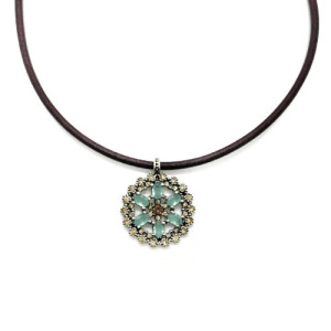 COLLAR TOP SILVER CALCEDÓNIA - CL7072PC