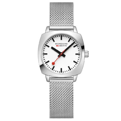 RELOJ MONDAINE CUSHION CRONO 31 MM BLANCO - MSL31110SM