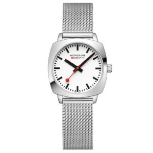 RELOJ MONDAINE CUSHION CRONO 31 MM BLANCO - MSL31110SM