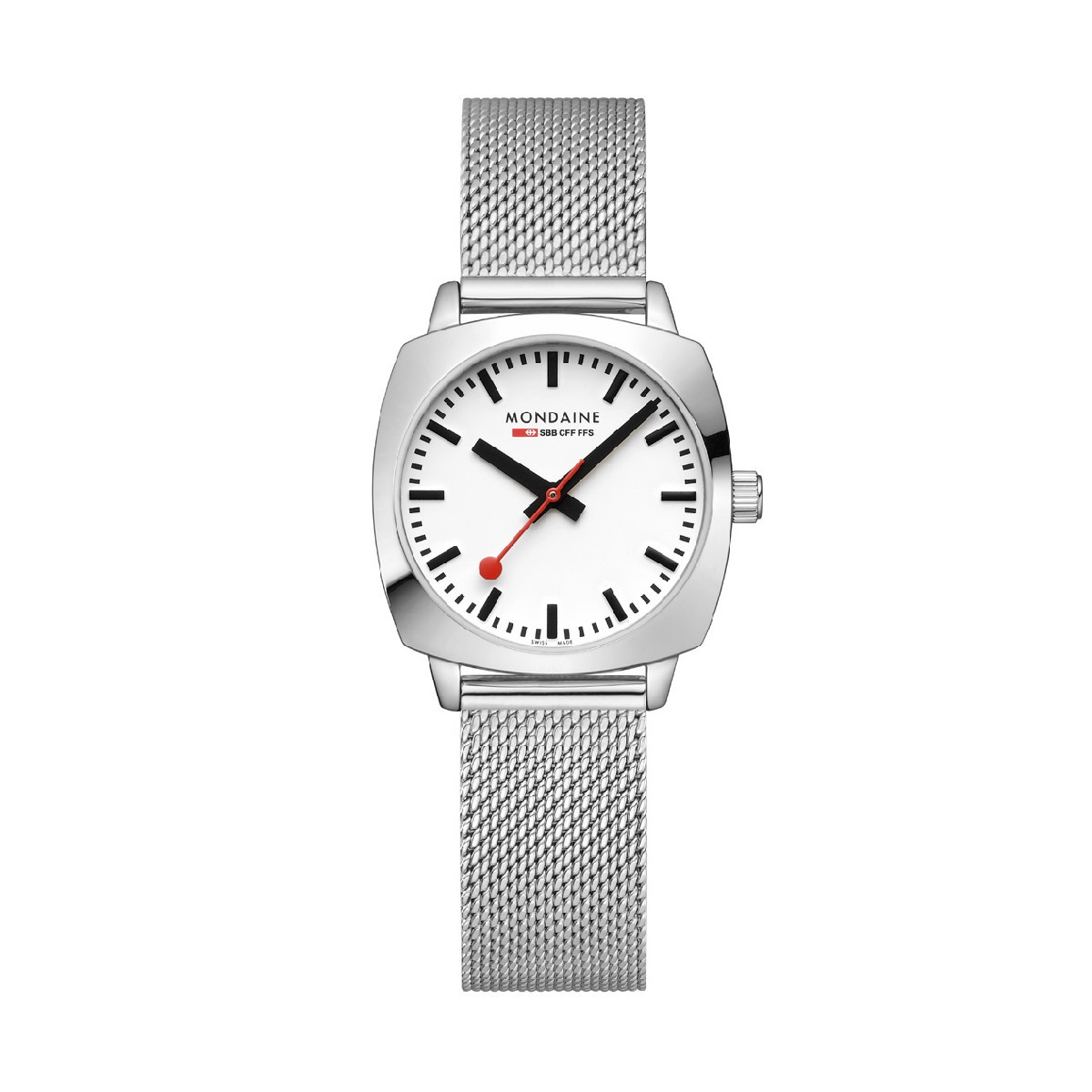 RELOJ MONDAINE CUSHION CRONO 31 MM BLANCO - MSL31110SM