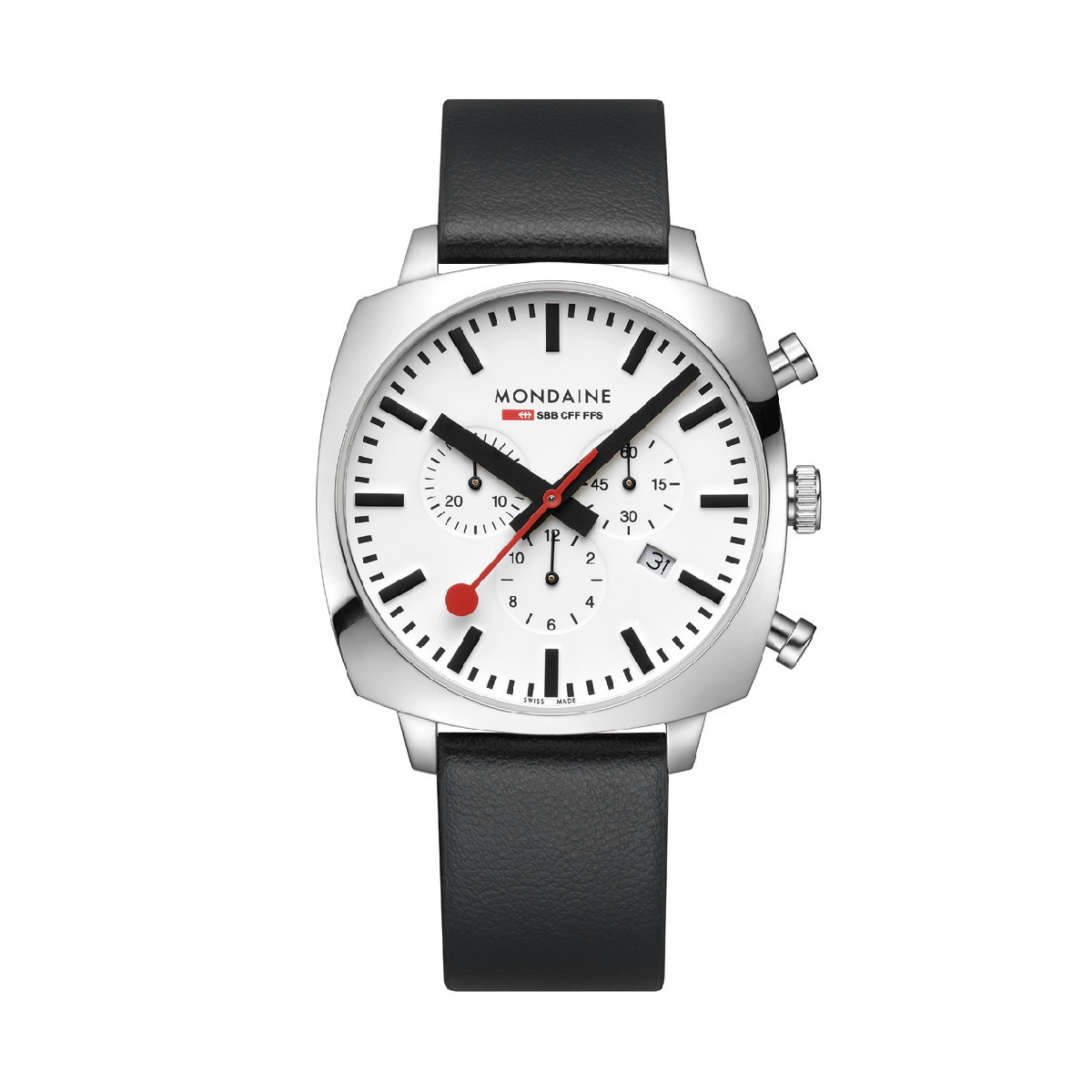 RELOJ MONDAINE CUSHION CRONO 41 MM BLANCO - MSL41410LBVSET