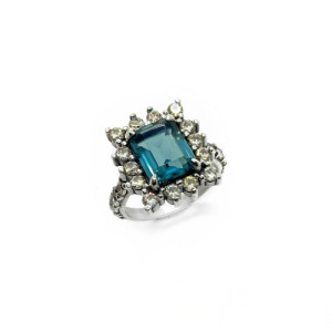 ANILLO XAVIER DEL CERRO LONDON BLUE - 10805L