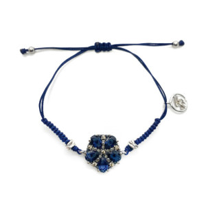 BLUE TOP SILVER BRACELET - PU7035PMAB