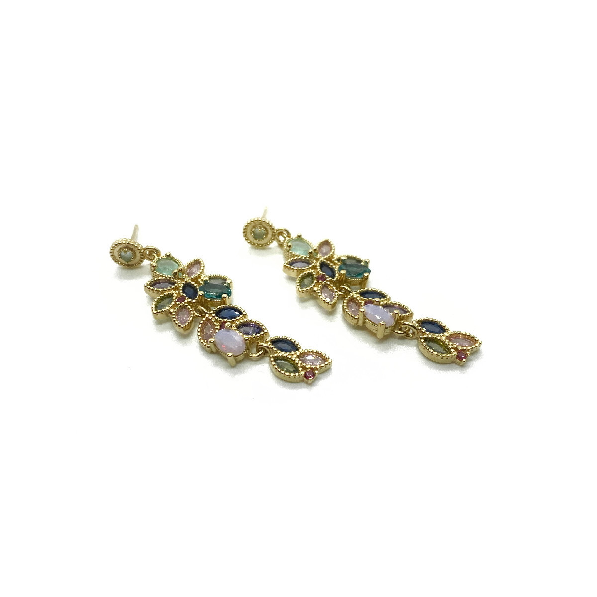 PENDIENTES TOP SILVER MULTICOLOR - PE7098PX