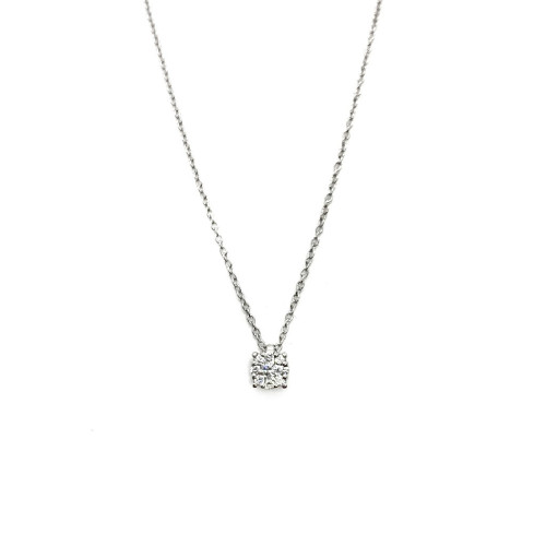 SUPERORO WHITE GOLD AND DIAMONDS NECKLACE - A50-S10C-43:01