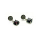PENDIENTES PLATADEPALO GRANATE - WE169X