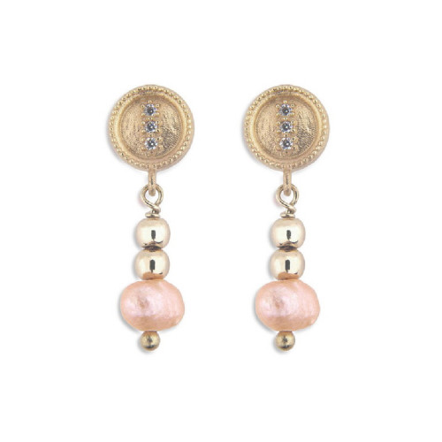 PENDIENTES PLATADEPALO PERLA - WE159G