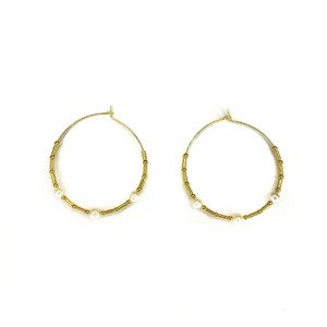 ALISIA PEARLS EARRINGS - AL3520ORO PERLA