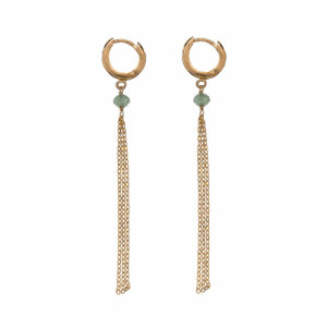 PENDIENTES ALISIA AVENTURINA - AL4162ORO AVVENTURIN