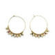 PENDIENTES ALISIA PERLAS ORO TURMALINAS - AL4054ORO