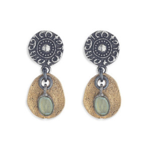 CHALCEDONY PLATADEPALO EARRINGS - WE116X