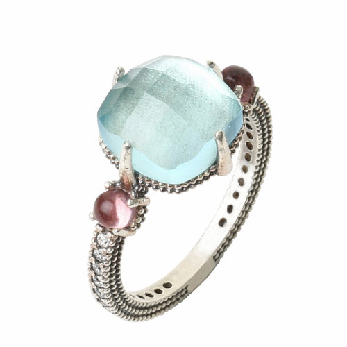 ANILLO SUNFIELD AGUAMARINA - AN064671/17