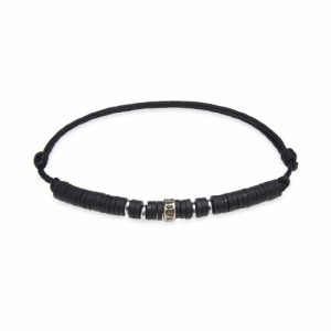 PULSERA PLATADEPALO NEGRA - BB051N T/U