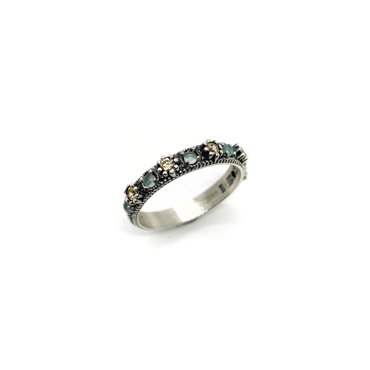 CHALCEDONY TOP SILVER RING - AN7035P