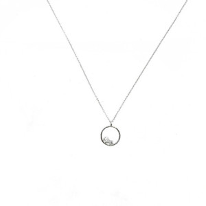 COLLAR EKAN ORO BLANCO DIAMANTES - 102686