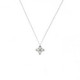 COLLAR EKAN ORO BLANCO DIAMANTE FLOR - 084664