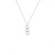 COLLAR EKAN ORO ROSA 3 DIAMANTES - 043837