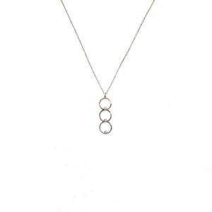 COLLAR EKAN ORO ROSA 3 DIAMANTES - 043837