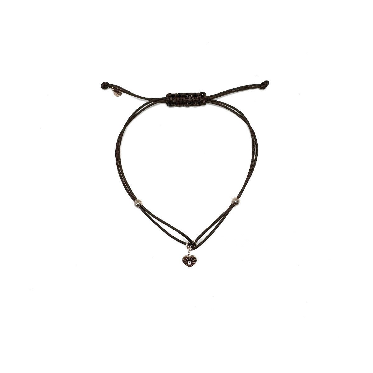 ROSE GOLD DIAMOND HEART EKAN BRACELET - 064343