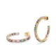 COLORFUL LINEARGENT EARRINGS - 19567-R-A