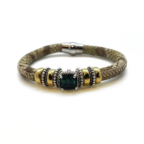 PULSERA TOP SILVER VERDE - PU7673PC