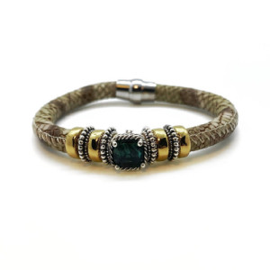 PULSERA TOP SILVER VERDE - PU7673PC
