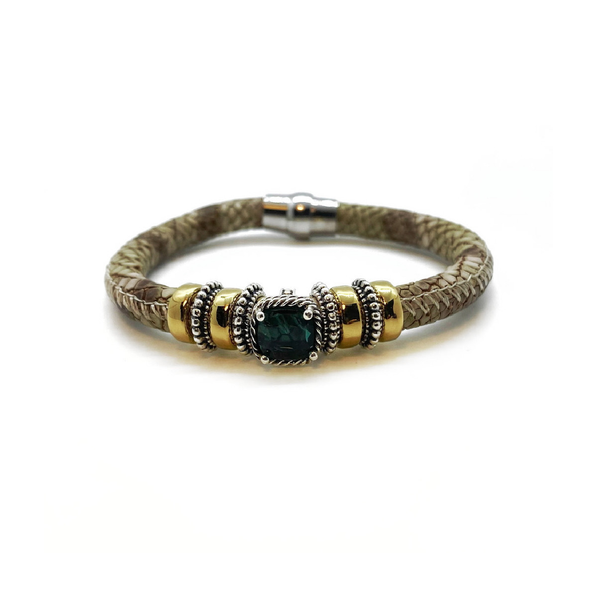 PULSERA TOP SILVER VERDE - PU7673PC