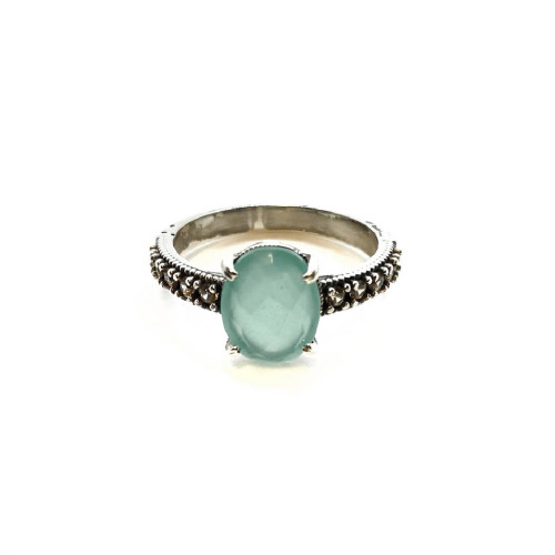 ANILLO TOP SILVER CALCEDONIA - AN7443P