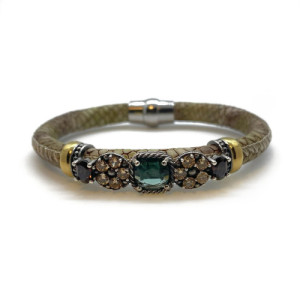 PULSERA TOP SILVER VERDE - PU7616PC