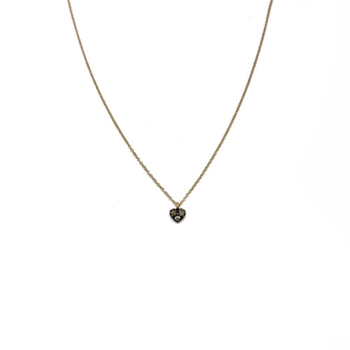COLLAR PANOS & SAVAS ORO ROSA CORAZÓN - N0830B
