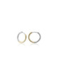 BICOLOR HOOPS LINEARGENT EARRINGS - 19330-A
