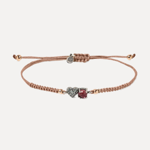 HEART ROSE TOURMALINE SUNFIELD BRACELET - PU065340/26