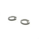 PENDIENTES CRIOLLAS FACET ORO BLANCO DIAMANTES - E4107000PWA00