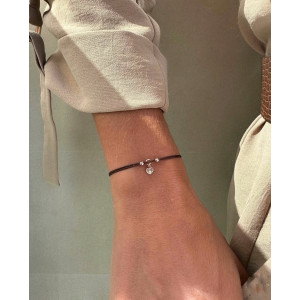ROSE GOLD DIAMOND HEART EKAN BRACELET - 064343