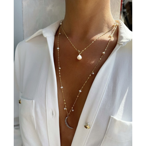 COLLAR XAVIER DEL CERRO PERLAS LUNA - SELENE