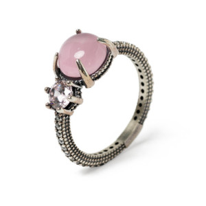 ANILLO SUNFIELD CUARZO ROSA - AN065172/56