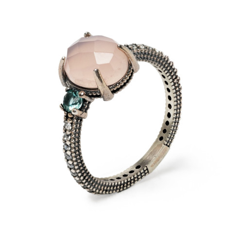 ANILLO SUNFIELD CUARZO ROSA - AN065173
