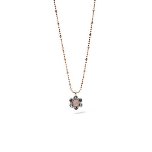 ROSE QUARTZ SUNFIELD NECKLACE - CL065210