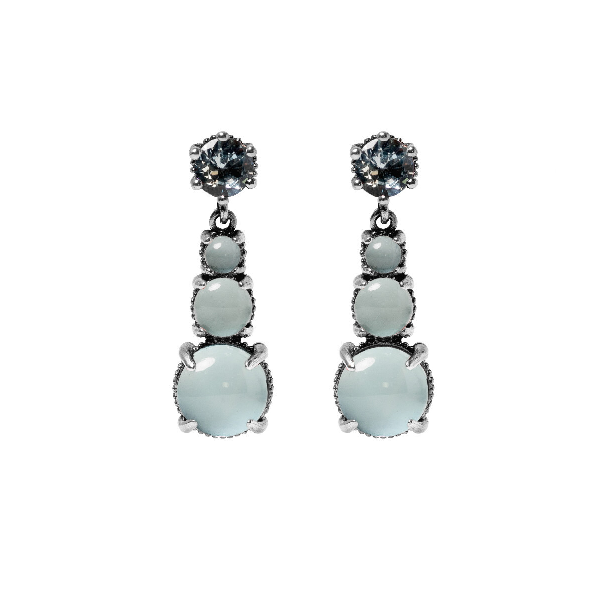 PENDIENTES SUNFIELD CUARZO AGUAMARINA - PE065260/17