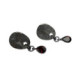PENDIENTES PLATADEPALO GRANATE - WE243X