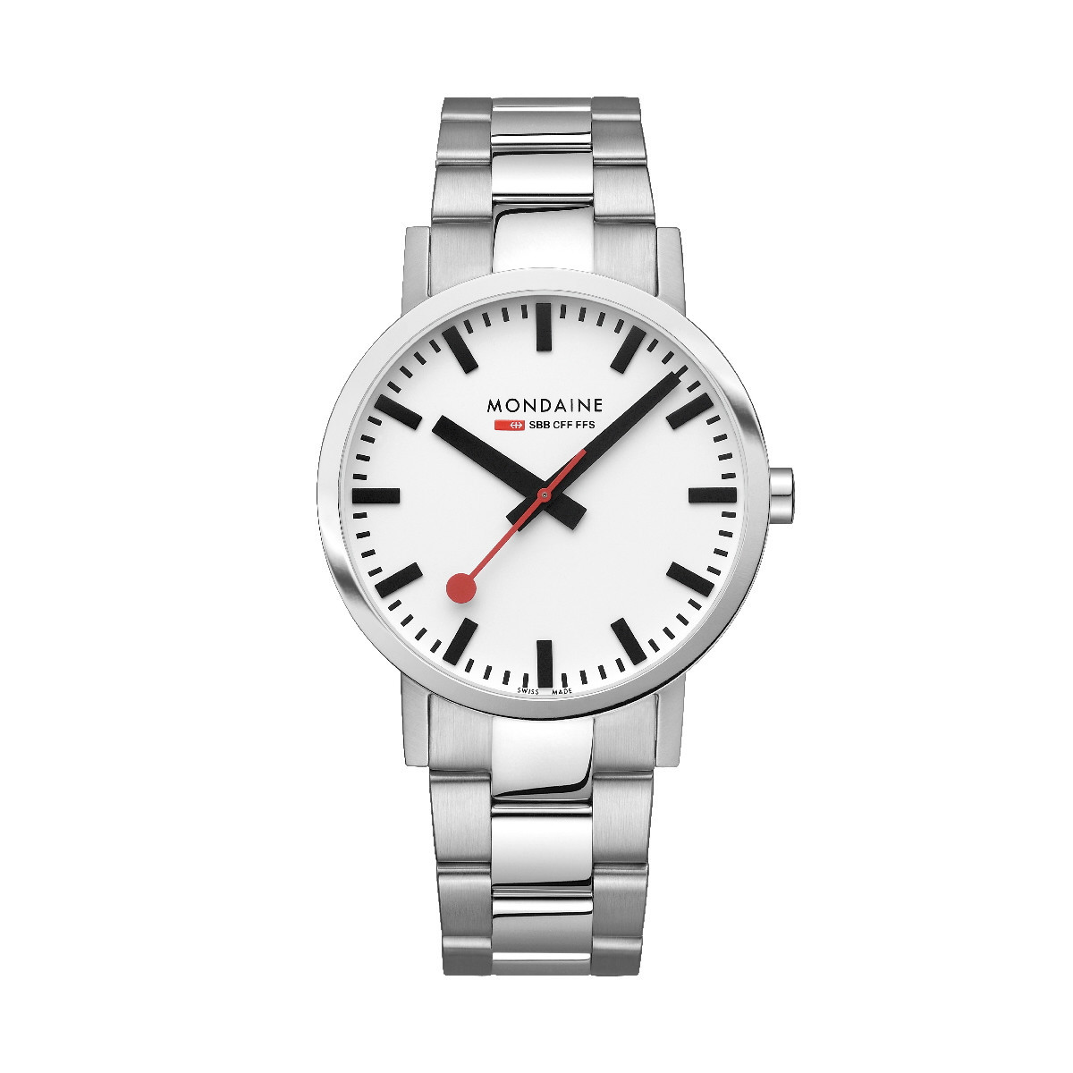RELOJ MONDAINE SBB CLASSIC - ACERO PULIDO (40 MM) - M6603036011SBJ