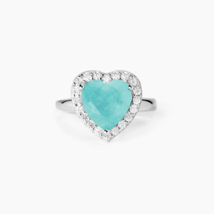 ANILLO MABINA CORAZÓN VERDE - 523431