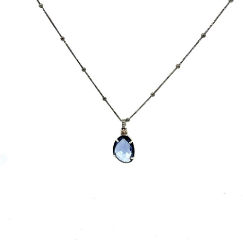 COLLAR TOP SILVER AZUL - CO7874PCAD