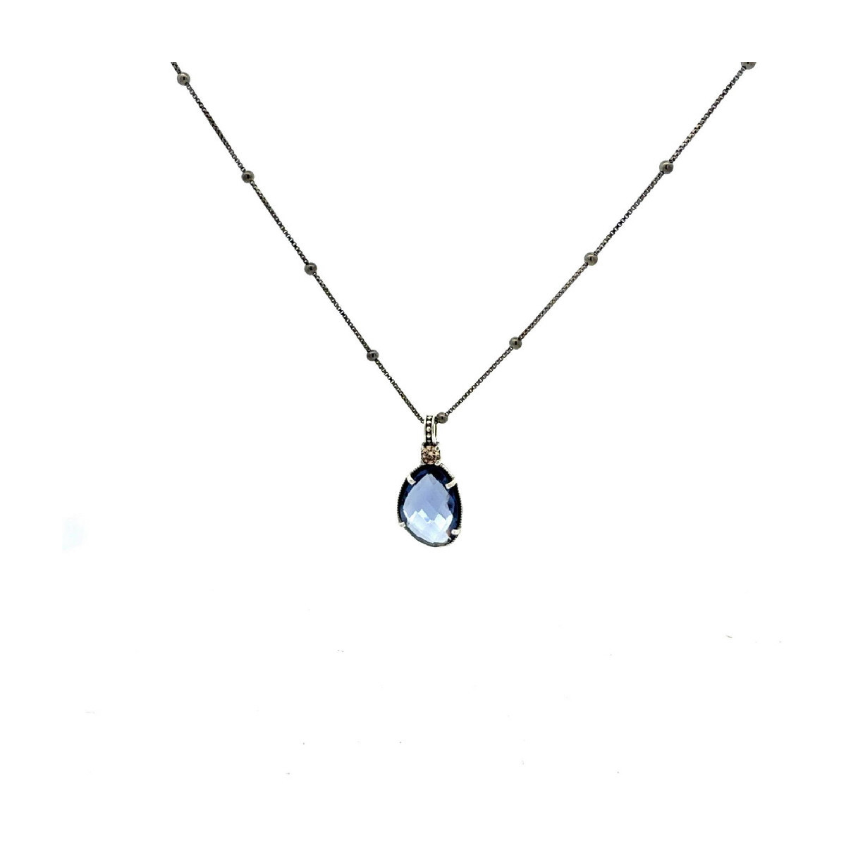 COLLAR TOP SILVER AZUL - CO7874PCAD