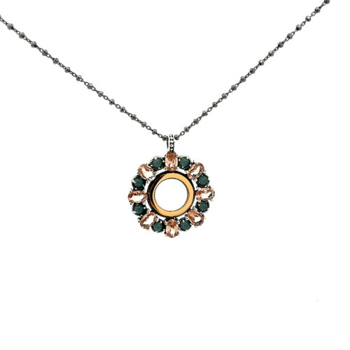 CHALCEDONY TOP SILVER NECKLACE - CO7813PCAD