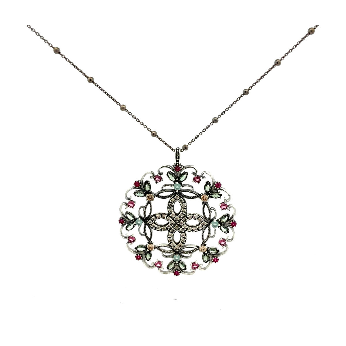 TOP SILVER NECKLACE - CO7801P80CAD