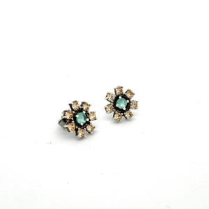 CHALCEDONY TOP SILVER EARRINGS - PE7862PP